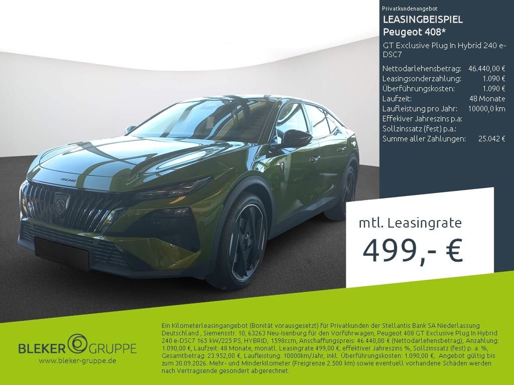 Bild des Angebotes Peugeot 408 GT Exclusive Plug In Hybrid 240 e-DSC7