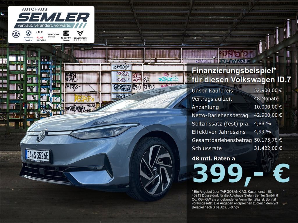 Bild des Angebotes Volkswagen ID.7 Pro Tourer AHK 360° E-HKP HUD WP MATRIX NAV