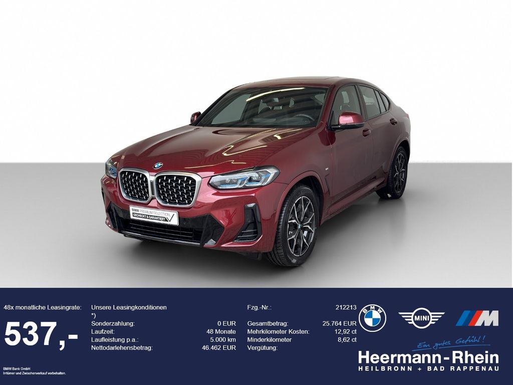 Bild des Angebotes BMW X4 xDrive30iA M Sport LiveCock.Laser.HUD.AHK.PGD