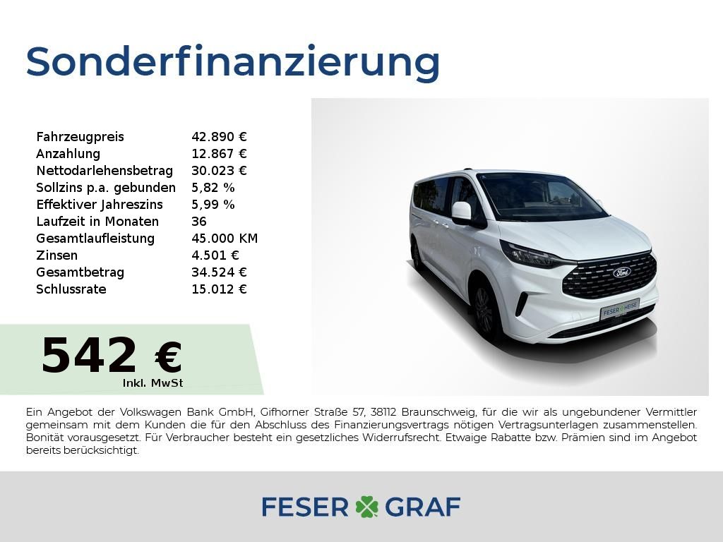 Bild des Angebotes Ford Tourneo Custom 2.0 EcoBlue 320 L2 Titanium AWD A