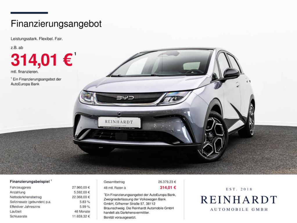 Bild des Angebotes BYD DOLPHIN 150kW DESIGN ACC/PANO/360°/WÄRMEPUMPE