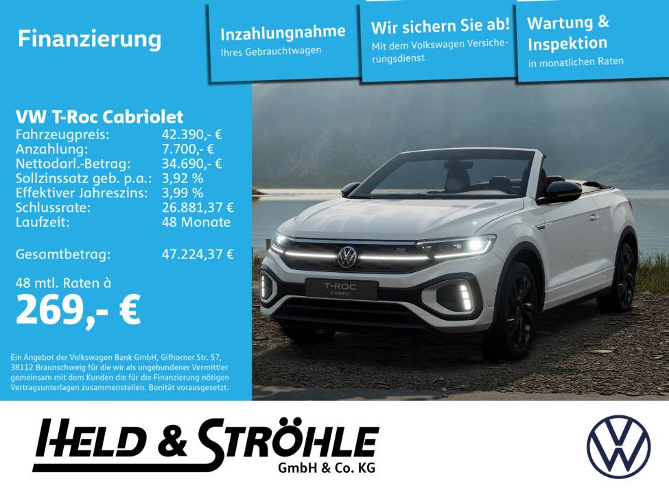 Volkswagen T-Roc Cabriolet NAVI AHK IQ. - Aktionsfahrzeuge