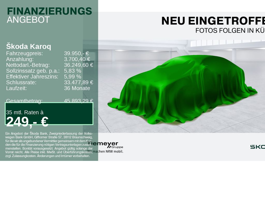 Bild des Angebotes Skoda Karoq 2.0 TSI DSG 4x4 SPORTLINE LM19 PANO MATRIX