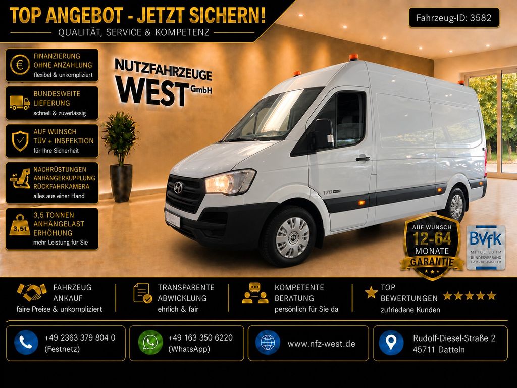 Hyundai H350 L3-H2*Hoch+Lang*Klima*AHK*Tempomat*Garantie