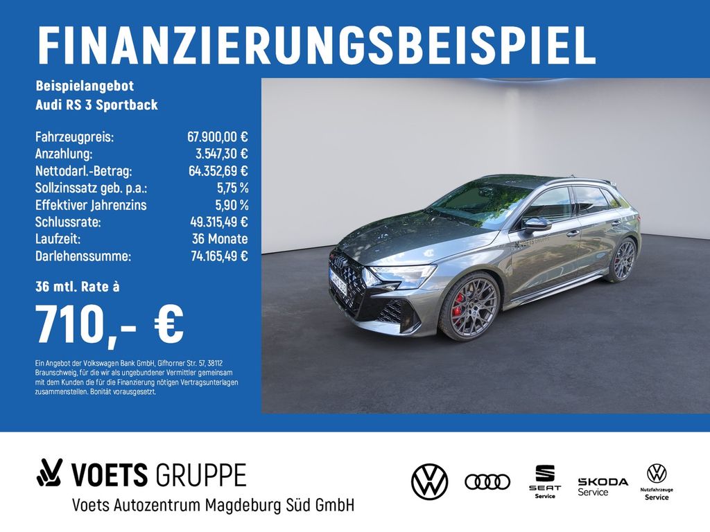 Bild des Angebotes Audi RS 3 Sportback MATRIX+280KMH+Sportabgas+SONOS