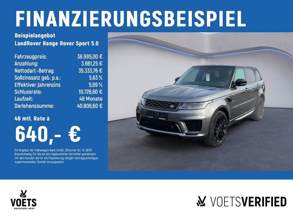 Bild des Angebotes Land Rover Range Rover Sport 5.0 MATRIX-LED+LUFT+LEDER+NAVI