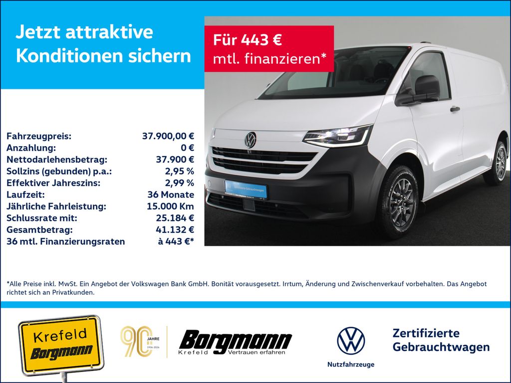 Bild des Angebotes Volkswagen T7 Kasten 2.0 TDI KR L1H1 360° NAVI RÜCKFAHRKAME