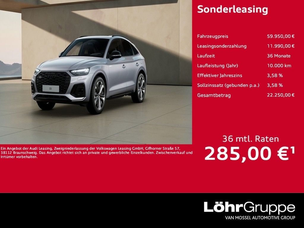 Bild des Angebotes Audi Q5 Sportback 50 TFSI e UPE 90.190 S line SPORT P