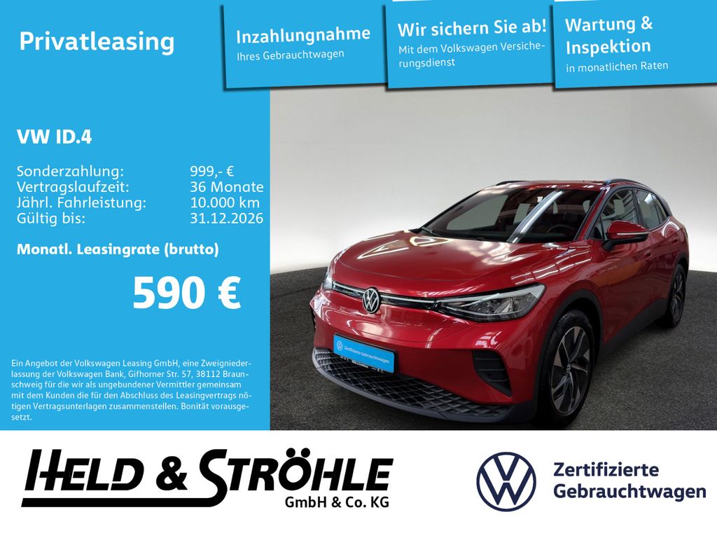Bild des Angebotes Volkswagen ID.4 Pro 210 kW AHK 360°KAM WÄPU IDA TRAVEL 19"