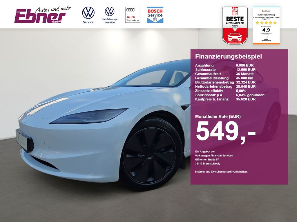 Bild des Angebotes Tesla Model 3 HIGHLAND RWD 1.HAND+KLIMASITZE+PREMIUM I