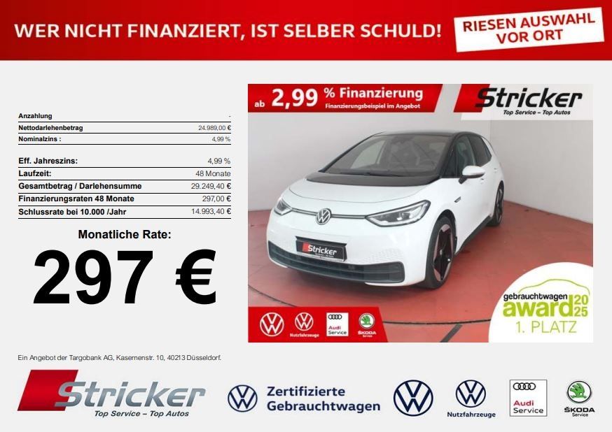 Bild des Angebotes Volkswagen ID.3 Max 150/58 297,-ohne Anzahlung Top-Sport Pa