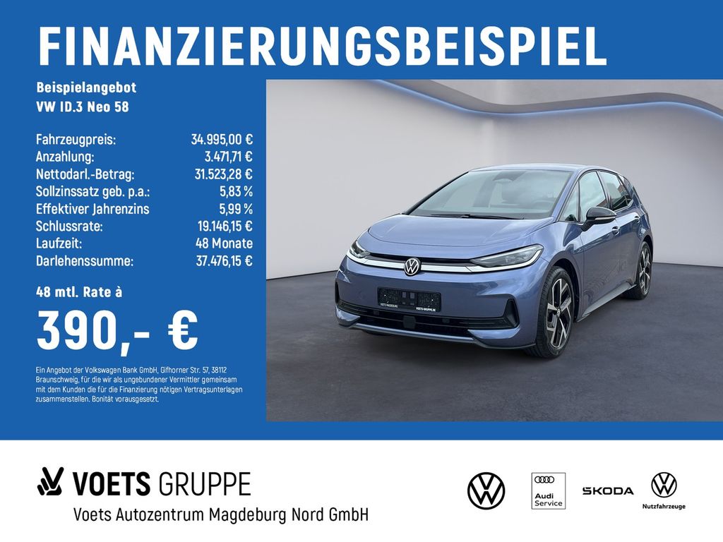 Bild des Angebotes Volkswagen ID.3 Neo 58 Life LED+NAVI+DAB+ACC