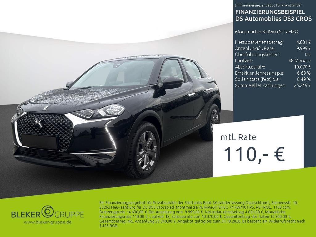 Bild des Angebotes DS Automobiles DS3 Crossback Montmartre KLIMA+SITZHZG