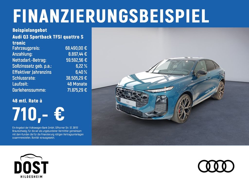 Bild des Angebotes Audi Q3 Sportback TFSI quattro S tronic TECH PRO+PANO