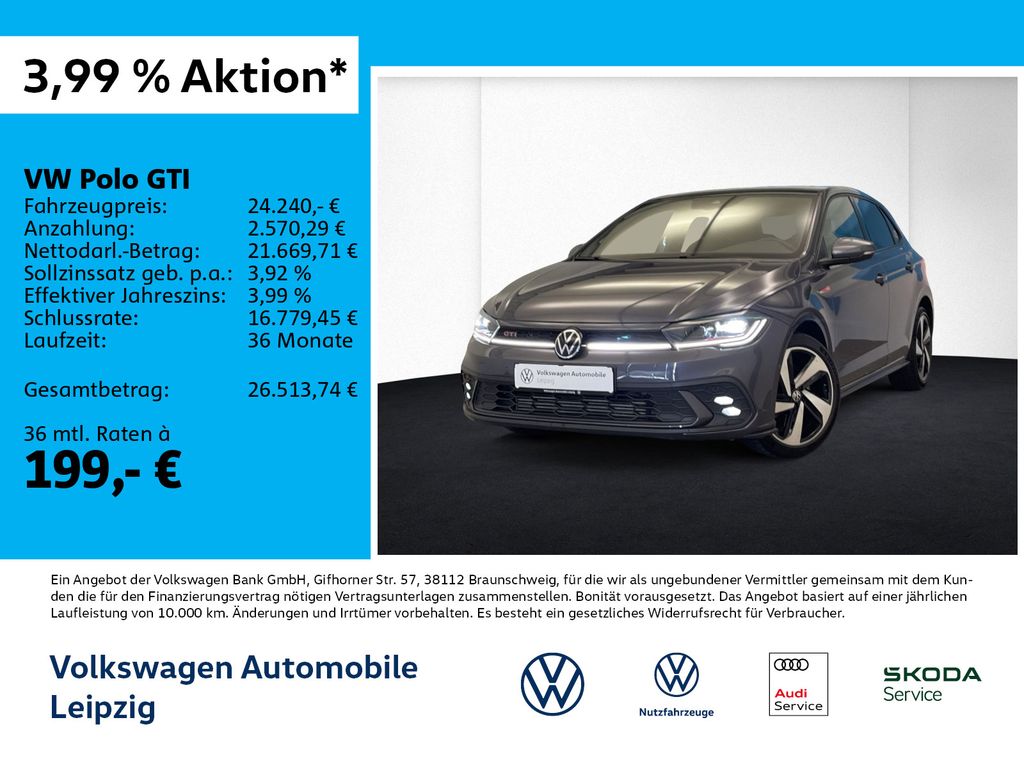 Bild des Angebotes Volkswagen Polo GTI 2.0 TSI DSG OPF *Navi*IQ.Light*