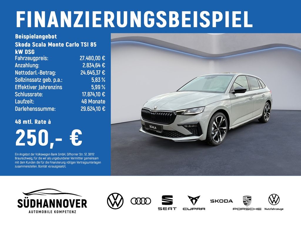 Bild des Angebotes Skoda Scala Monte Carlo TSI 85 kW DSG +Komf.Plus+Sport