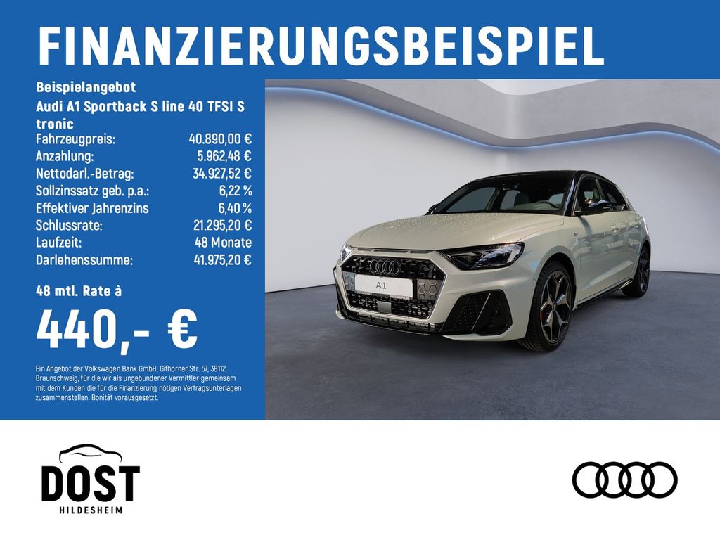 Bild des Angebotes Audi A1 Sportback S line 40 TFSI S tronic NAVI+SONOS