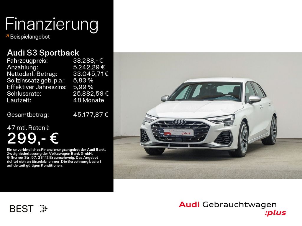 Bild des Angebotes Audi S3 Sportback Assist, Sound, Navi, Kamera