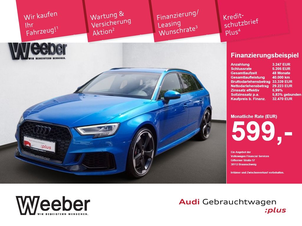 Bild des Angebotes Audi RS 3 Sportback quattro *NAVI*B&O*KAMERA*MATRIX*B