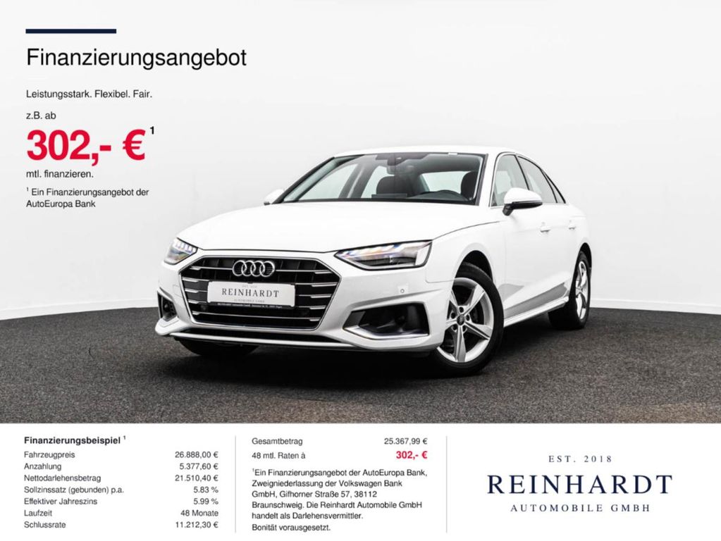 Bild des Angebotes Audi A4 LIMOUSINE 30TDi ADVANCED LED/ACC/CARPLAY/APS+