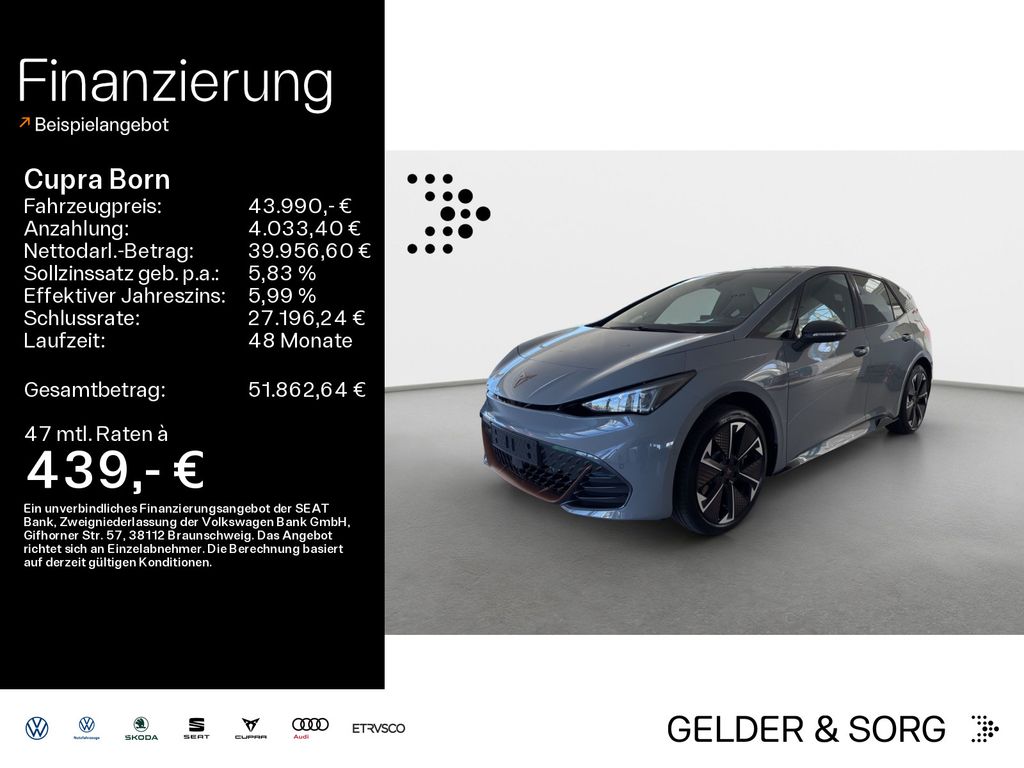 Cupra Born VZ 240 kW 79 kWh *HuD*NAVI*LED*ACC*360°*