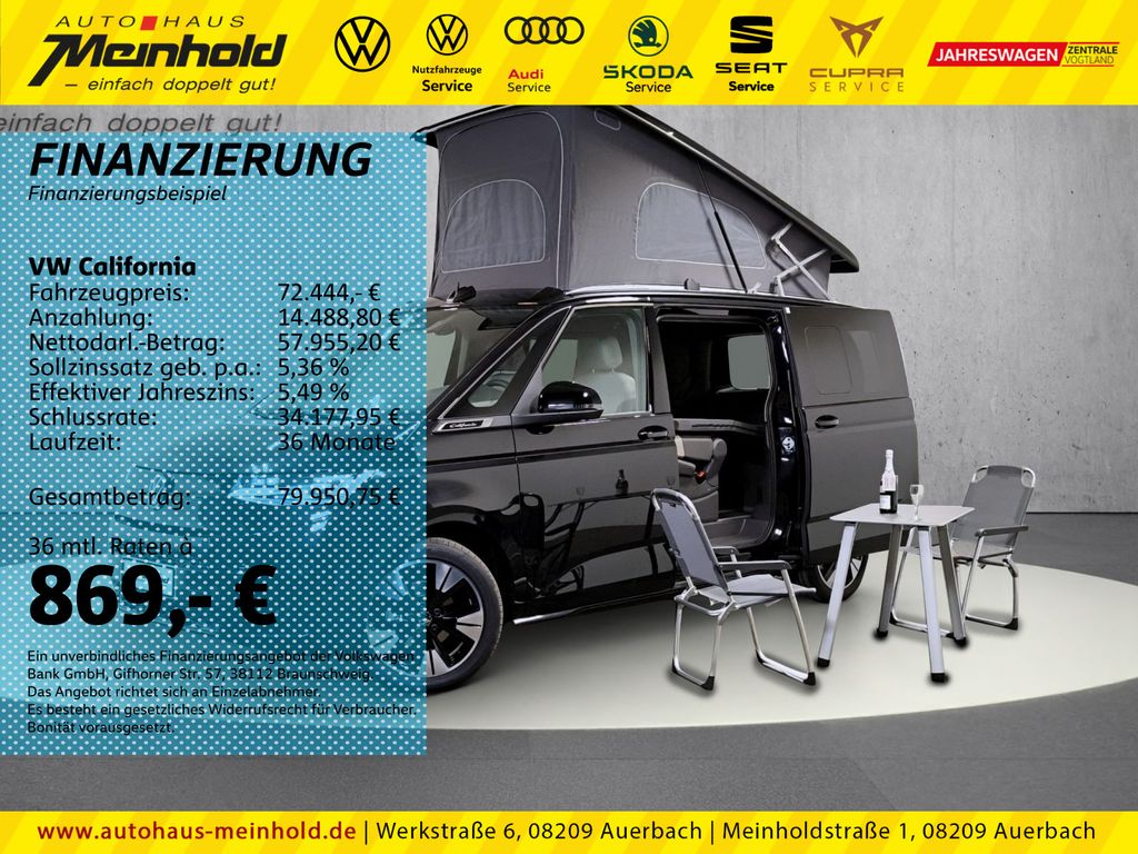 Bild des Angebotes Volkswagen T7 California Beach Tour 2.0 TDI DSG, Alu 19", A