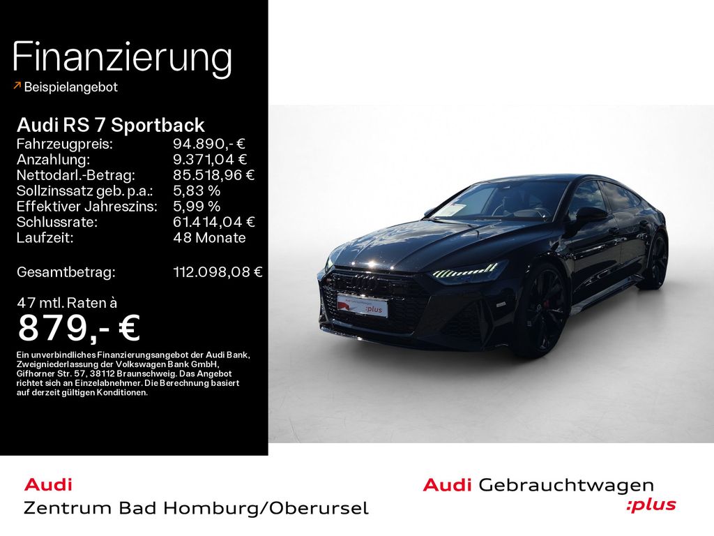 Bild des Angebotes Audi RS 7 Sportback RS Essential*Pano*Keramikl*HUD*Ka