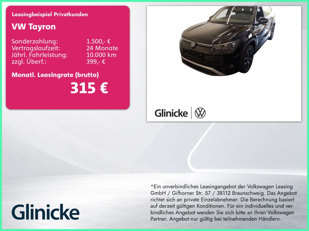 Bild des Angebotes Volkswagen Tayron Life 1.5 eTSI LED/Nav/Kam/ACC/EasyOpen/20