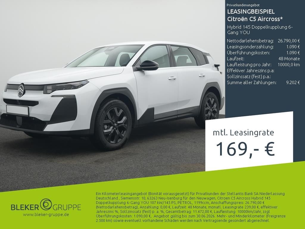 Bild des Angebotes Citroën C5 Aircross Hybrid 145 Doppelkupplung 6-Gang YO