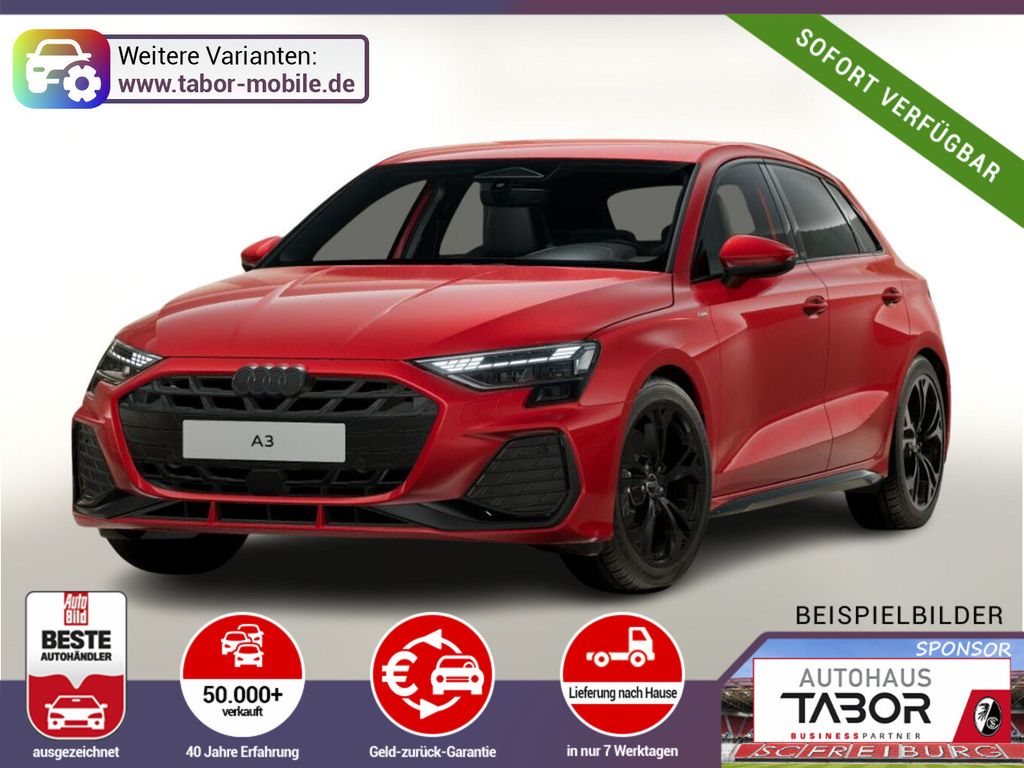 Bild des Angebotes Audi A3 Sportb quatt 2xS line LED+ Nav 18Z PrivG SHZ
