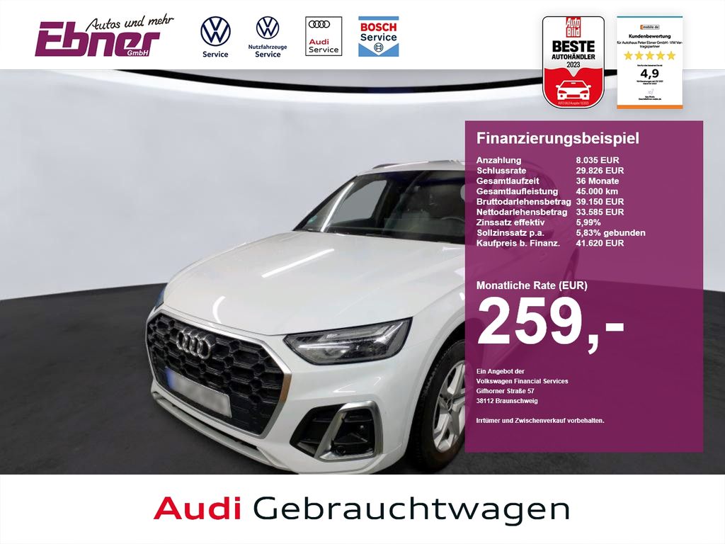 Audi Q5 S-LINE 40TDI QUATTRO S-TRONIC AHK+KAMERA+ACC+