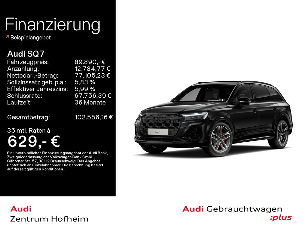 Audi SQ7*7-Sitzer*Air*HUD*Pano*Matrix*Virtual*Navi+*S