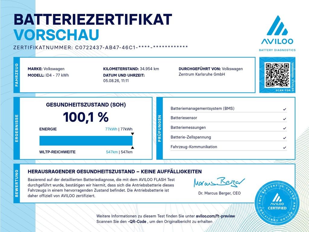 Bild des Angebotes Volkswagen ID.4 Pro AHK Kamera ACC SzHzg