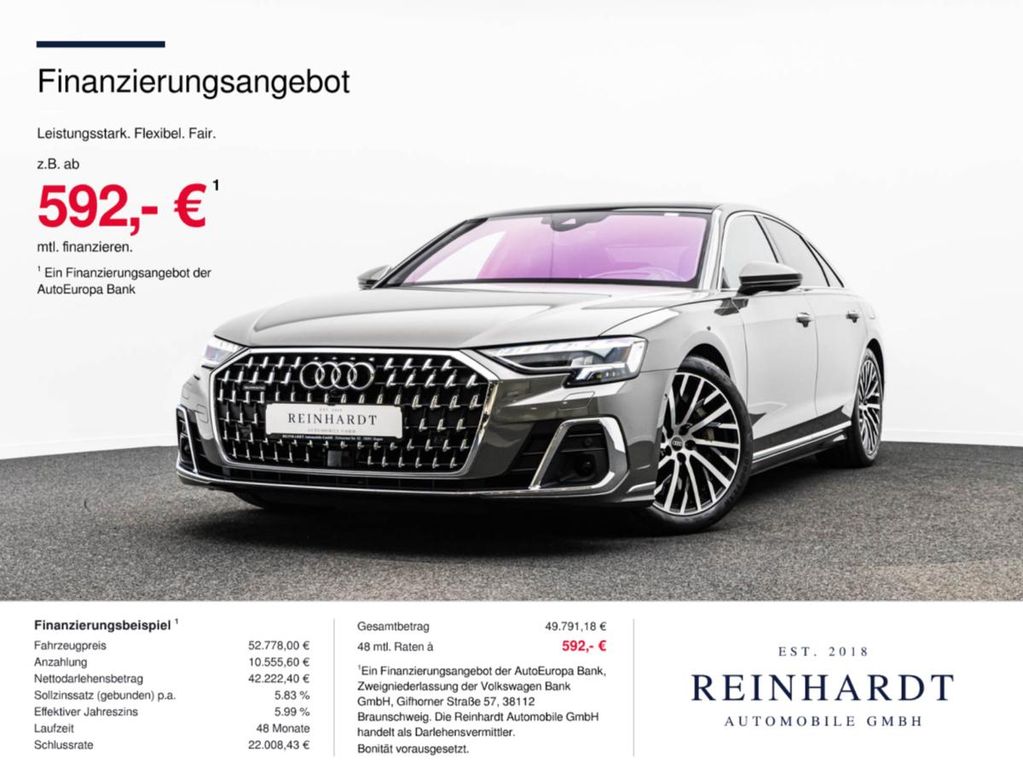 Bild des Angebotes Audi A8 60TFSIe Q HD-MATRIX/ACC/HuD/PANO/360°/MASSAGE