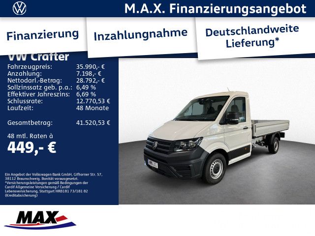 Bild des Angebotes Volkswagen Crafter 35 Pritsche TDI 103 kW**AHK*KLIMA*APP**