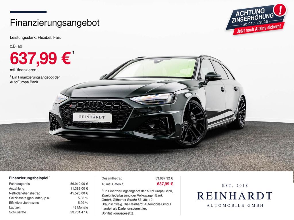 Bild des Angebotes Audi RS4 AVANT BLACK 20Z/ACC/HuD/PANO/RS-SITZE/280KMH