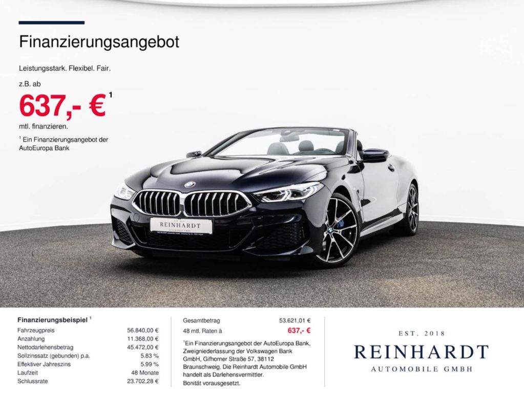 Bild des Angebotes BMW 840i CABRIOLET xDRIVE M SPORT LED-AD/SPORT-AGA