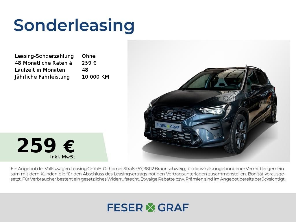 Bild des Angebotes Seat Arona 1.0 TSI DSG FR LED/Navi/Kessy/ACC/ALU18