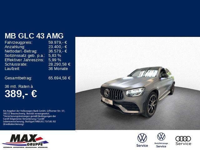 Bild des Angebotes Mercedes-Benz GLC 43 AMG 4M NIGHT+SAGA+AHK+HUD+PANO+360°