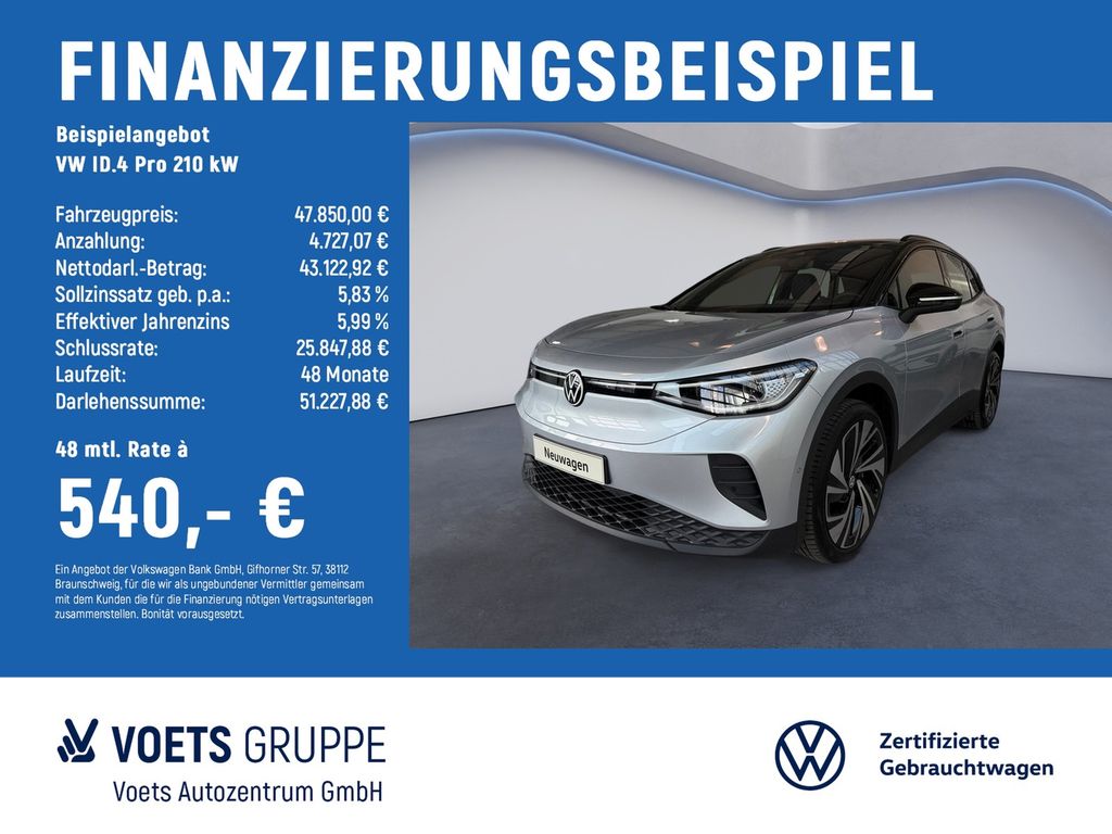Bild des Angebotes Volkswagen ID.4 Pro 210 kW IQ.LIGHT+KEYLESS+TRAVELASSIST
