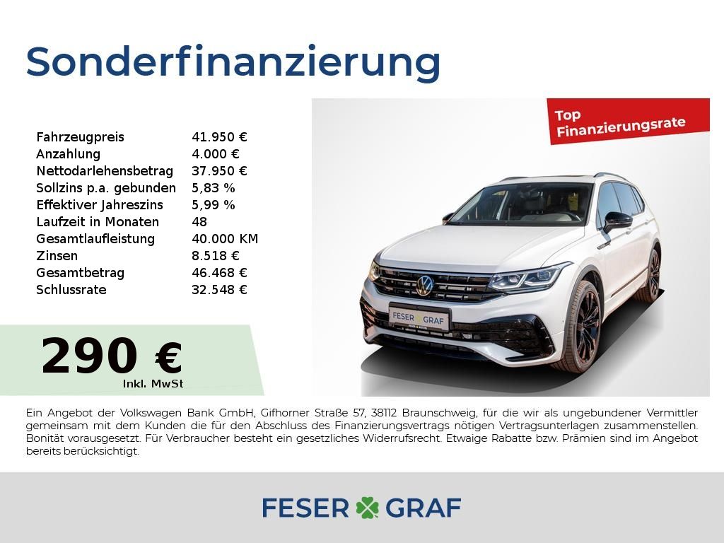 Bild des Angebotes Volkswagen Tiguan Allspace 2.0 TDI R-Line DSG ACC/Pano/360°