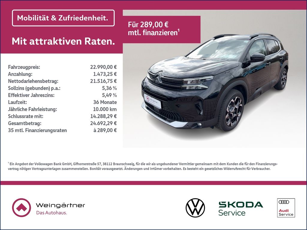 Citroën C5 Aircross 1.2 Mild-Hybrid 136 MAX, Full LED, P
