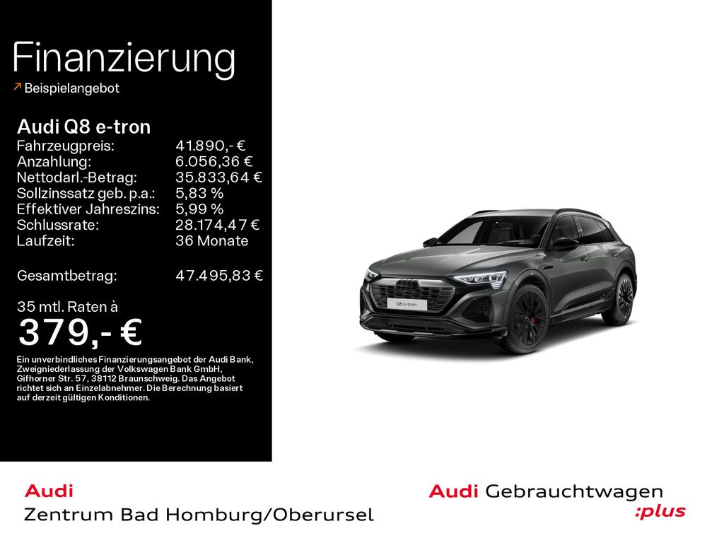 Bild des Angebotes Audi Q8 e-tron S line 50 quattro *Adaptive air suspen