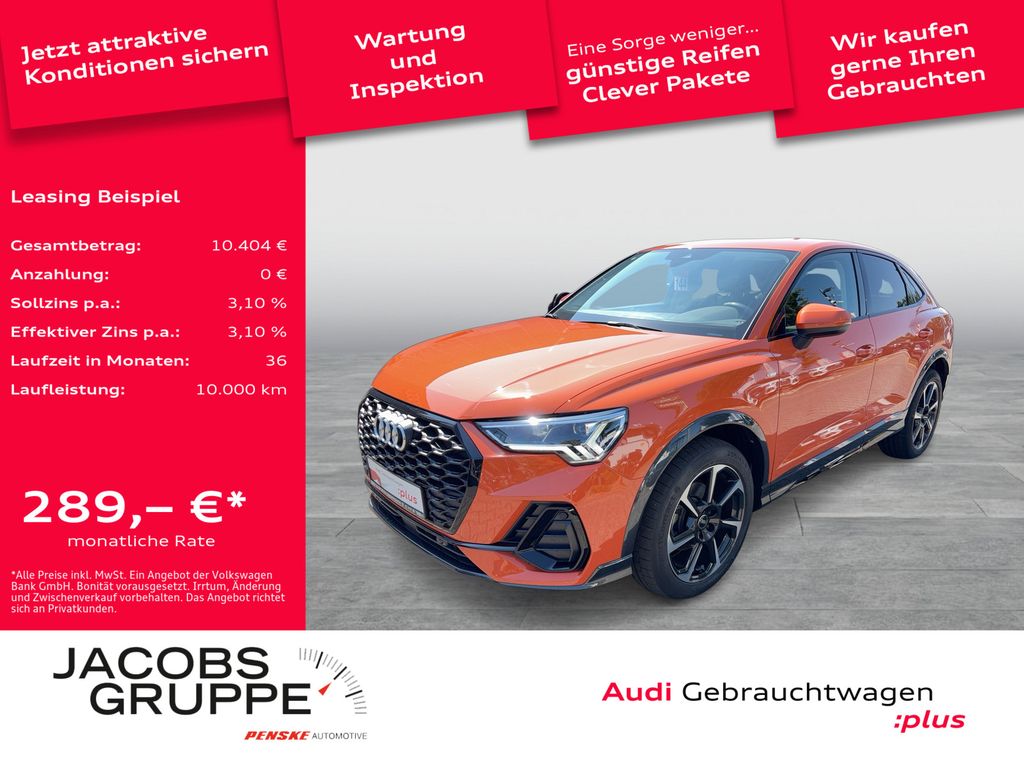 Bild des Angebotes Audi Q3 Sportback 35TFSI S line/Black/ACC/AHK/LED/19Z