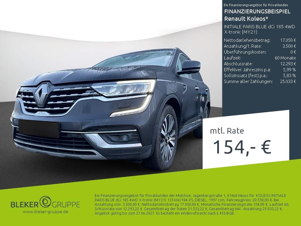 Bild des Angebotes Renault Koleos INITIALE PARIS BLUE dCi 185 4WD X-tronic