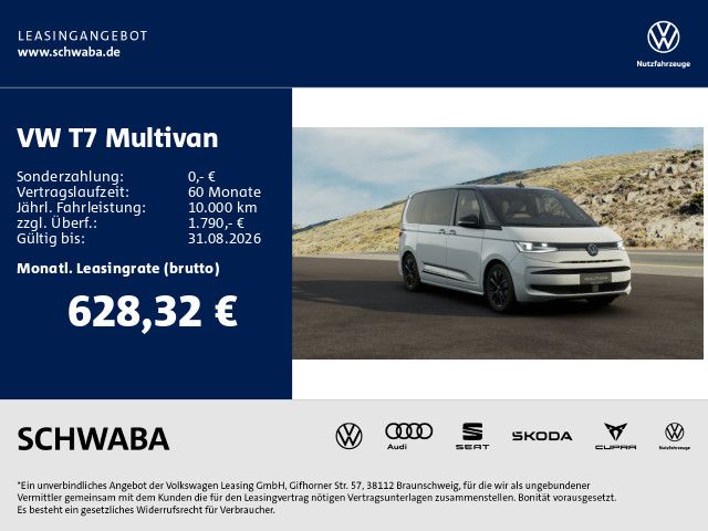 Volkswagen Multivan 2,0 TSI DSG *Edition* kurzer Überhang
