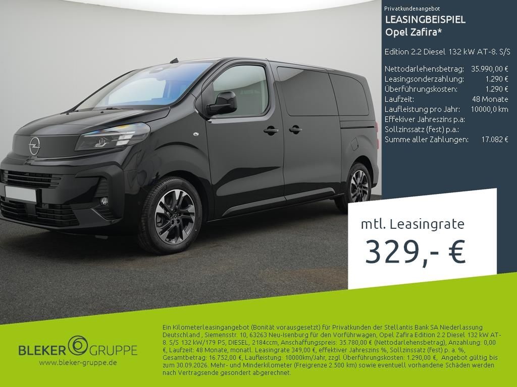 Bild des Angebotes Opel Zafira Edition 2.2 Diesel 132 kW AT-8. S/S