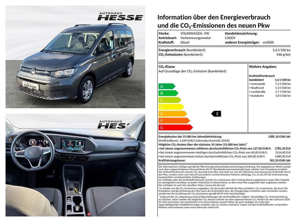 Bild des Angebotes Volkswagen Caddy 2.0 TDI Comfortline DSG, Climatronic, Sitz