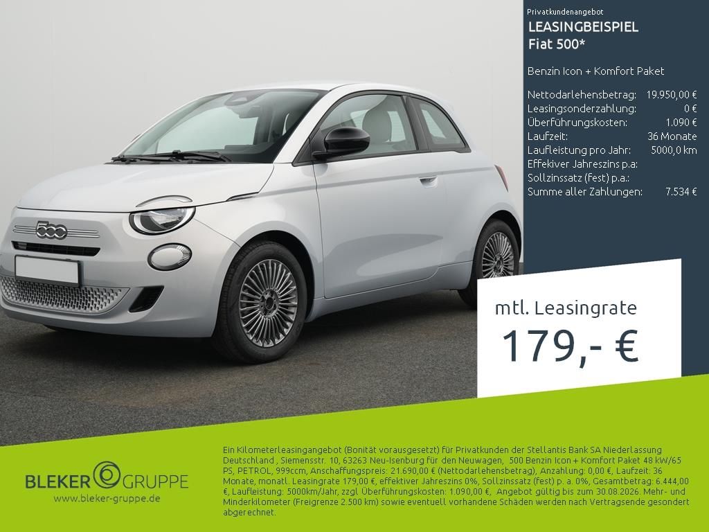Fiat 500 Benzin Icon + Komfort Paket