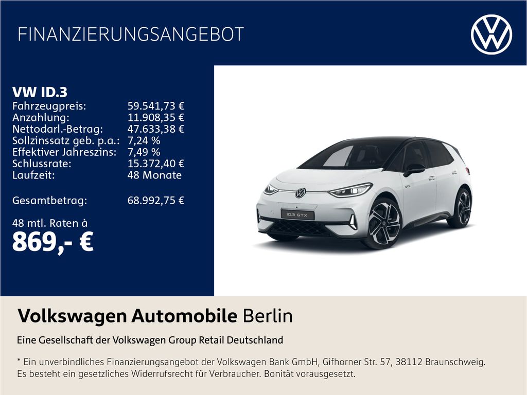 Bild des Angebotes Volkswagen ID.3 GTX